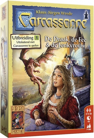 Carcassonne uitbreiding: De Draak de Fee en de Jonkvrouw