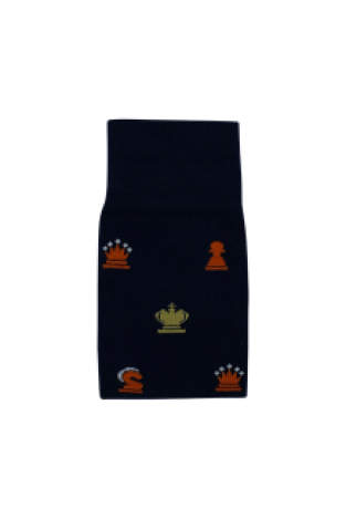 Chess socks - Blue