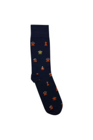 Chess socks - Blue